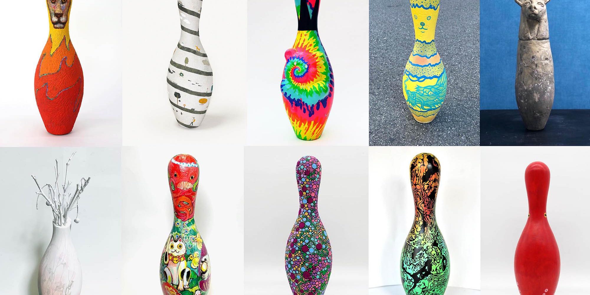 ボウリングピン再生アート展 – C-DEPOT